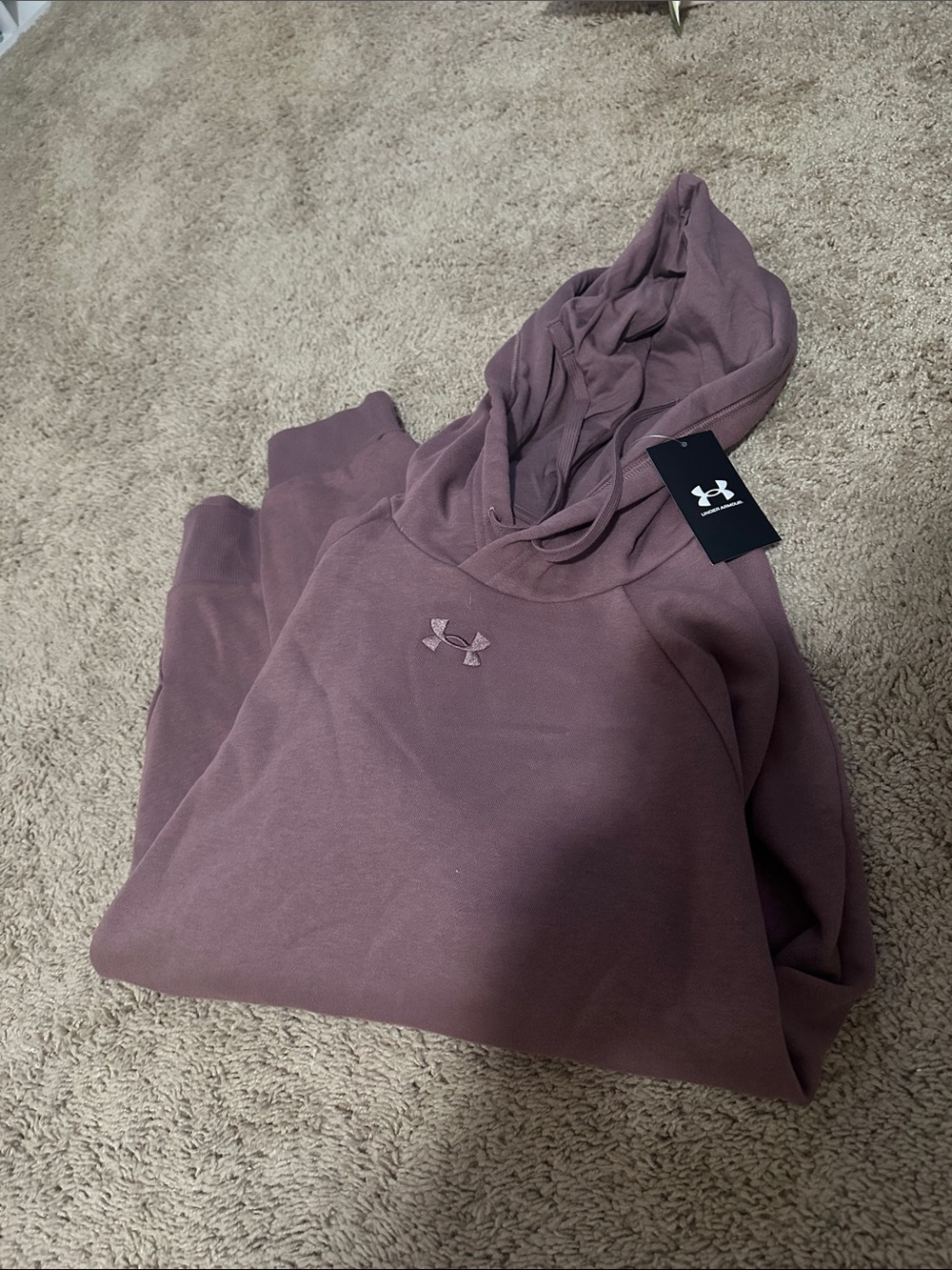 Under Armour Women's Dusty Mauve Pullover Hoodie